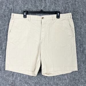Collared Greens Mens Chino Shorts 38 Beige Cotton Made USA Club Resort‎ Preppy